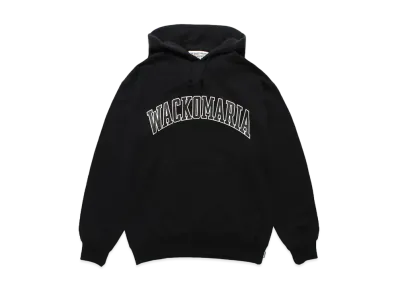 WACKO MARIA Middle Weight Pullover Hooded Sweat Shirt "Black"