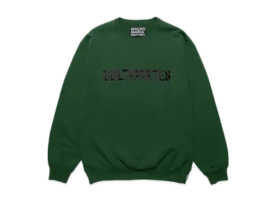 WACKO MARIA Heavy Weight Crew Neck Sweat Shirt "Green"