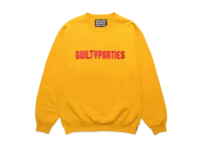 WACKO MARIA Heavy Weight Crew Neck Sweat Shirt "Yellow"