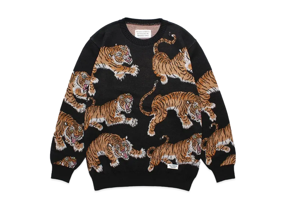 【大人気】ワコマリア TIM LEHI KNIT JACQUARD SWEATE WACKO MARIA Tim Lehi / Jacquard Knit Sweater 