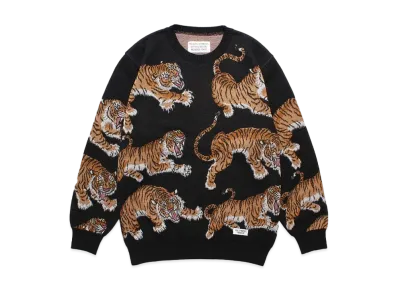 WACKO MARIA Tim Lehi / Jacquard Knit Sweater "Black"