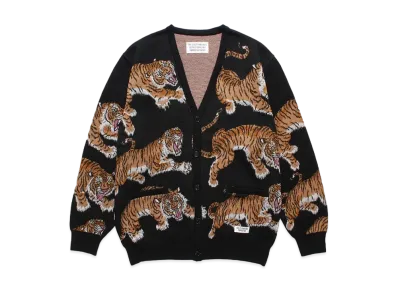 WACKO MARIA Tim Lehi / Jacquard Knit Cardigan "Black"