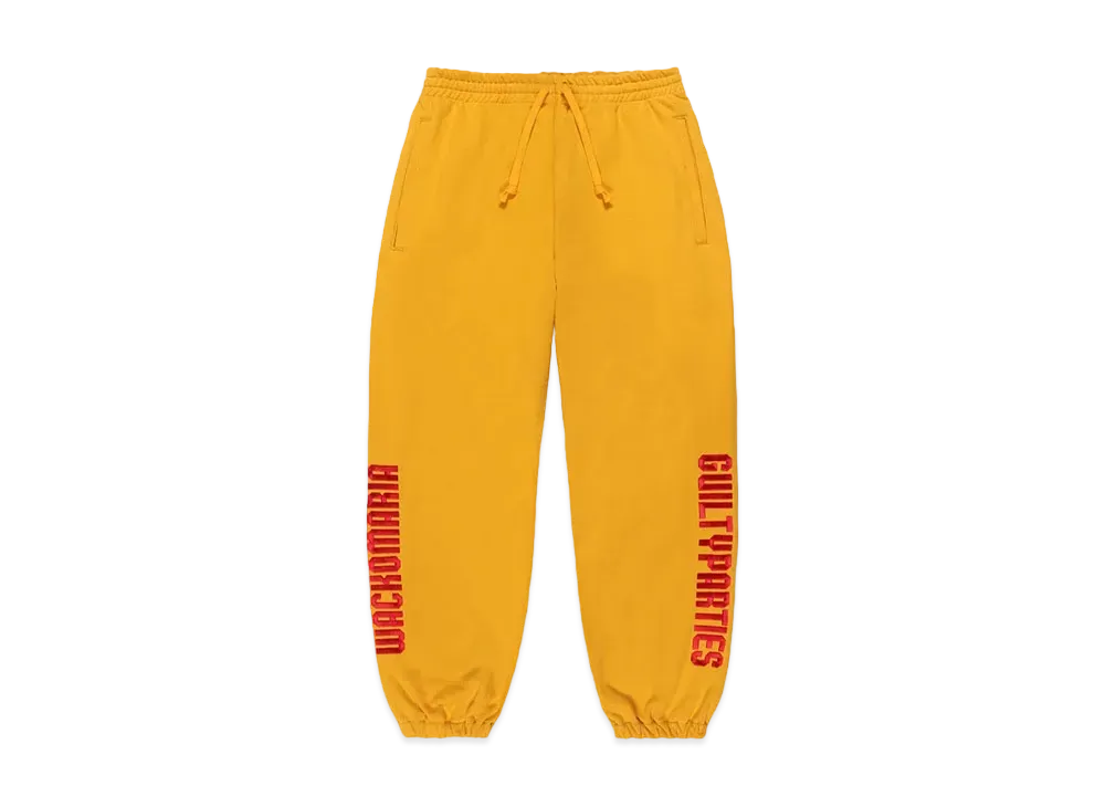 WACKO MARIA Heavy Weight Sweat Pants "Yellow"