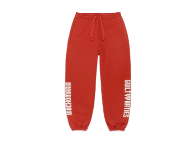 WACKO MARIA Heavy Weight Sweat Pants "Red"