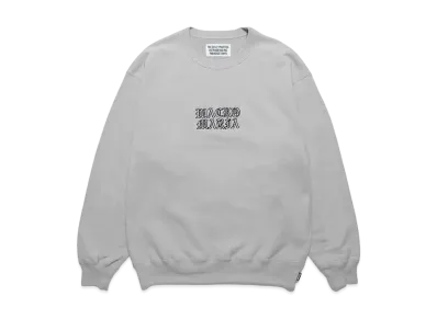 WACKO MARIA Middle Weight Crew Neck Sweat Shirt "Gray"