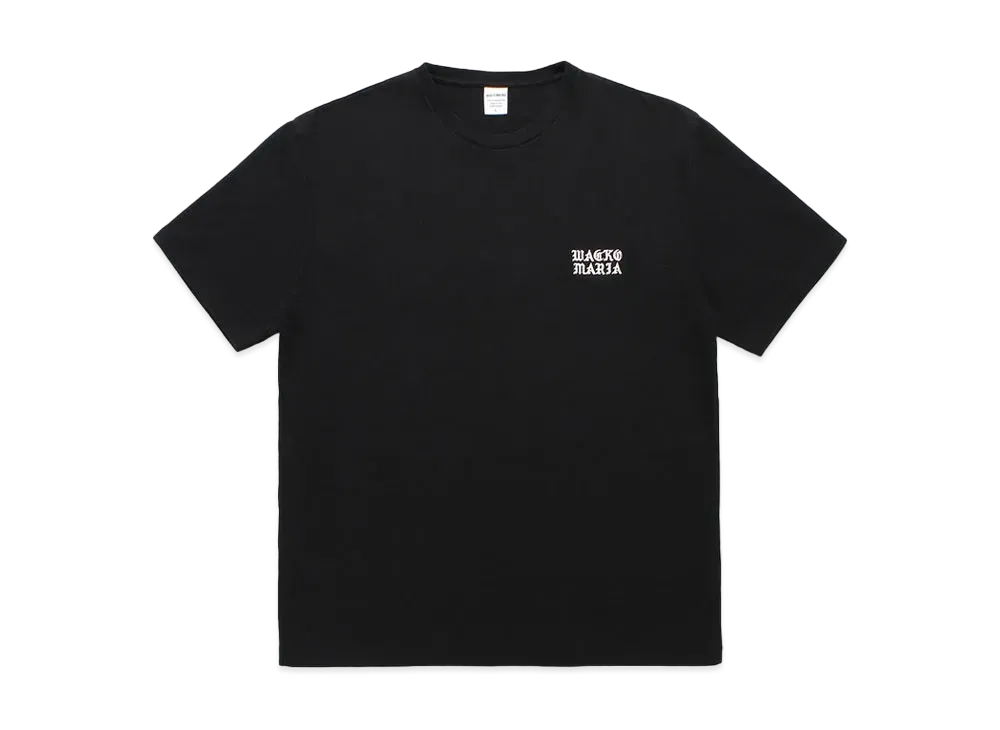 WACKO MARIA Washed Heavy Weight T-Shirt "Black"