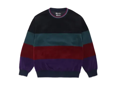 WACKO MARIA Striped Velveteen Pollover Jacket "Navy"