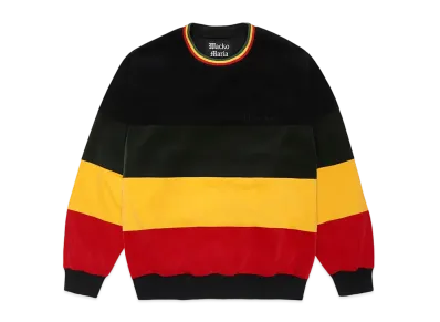 WACKO MARIA Striped Velveteen Pollover Jacket "Black"