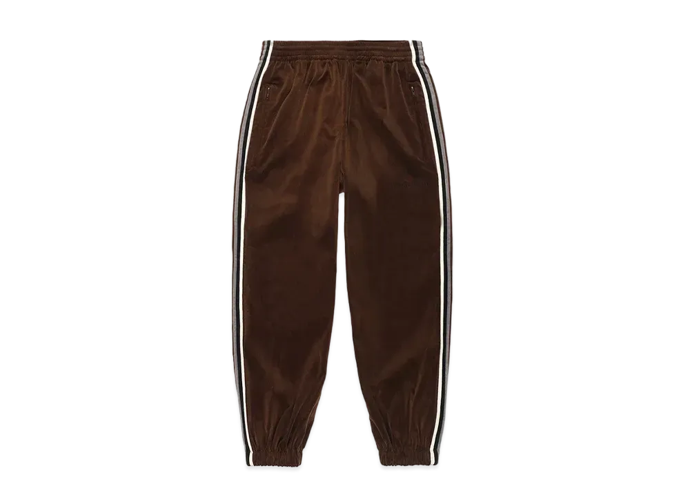 WACKO MARIA Striped Velveteen Track Pants "Brown"
