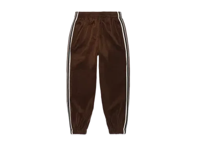 WACKO MARIA Striped Velveteen Track Pants "Brown"