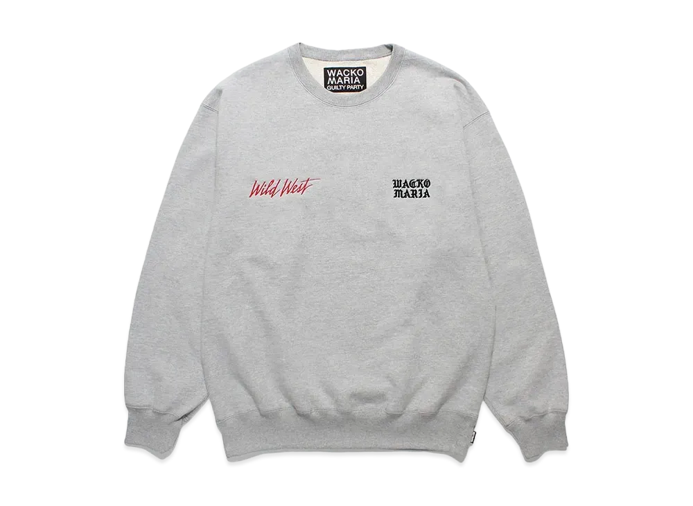 WACKO MARIA 世界平和プロジェクト / Heavy Weight Crew Neck Sweat Shirt "Gray"