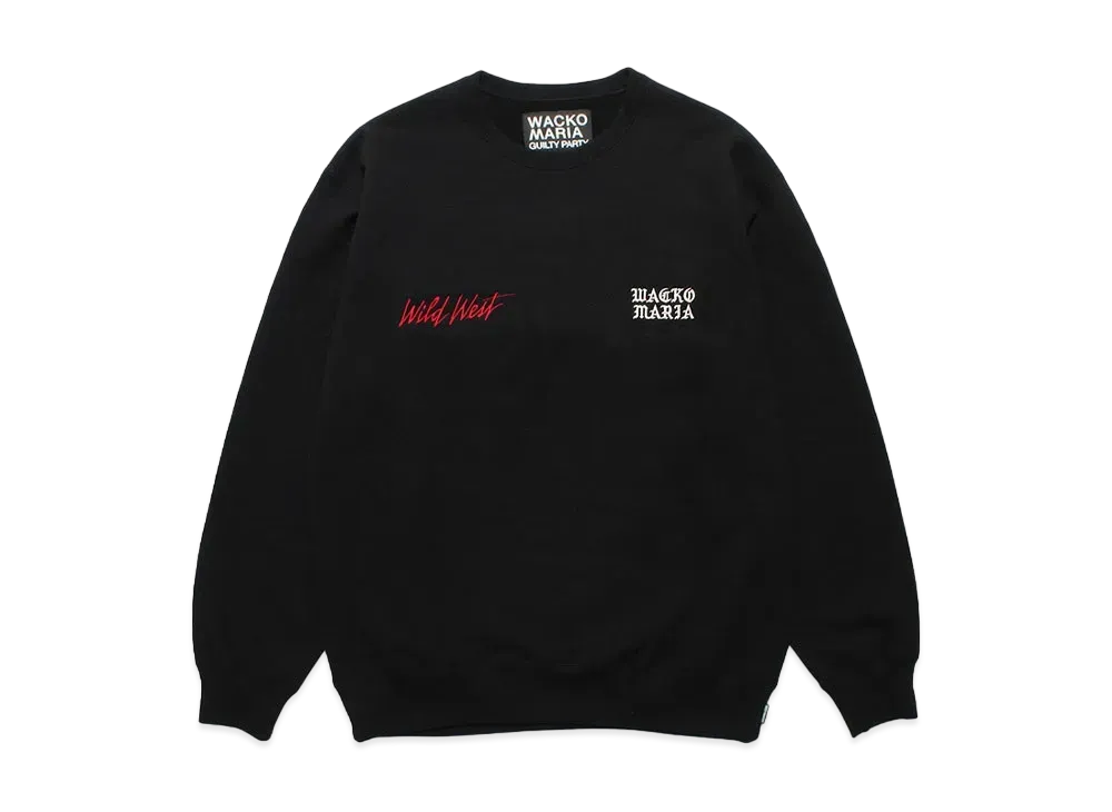 WACKO MARIA 世界平和プロジェクト / Heavy Weight Crew Neck Sweat Shirt "Black"