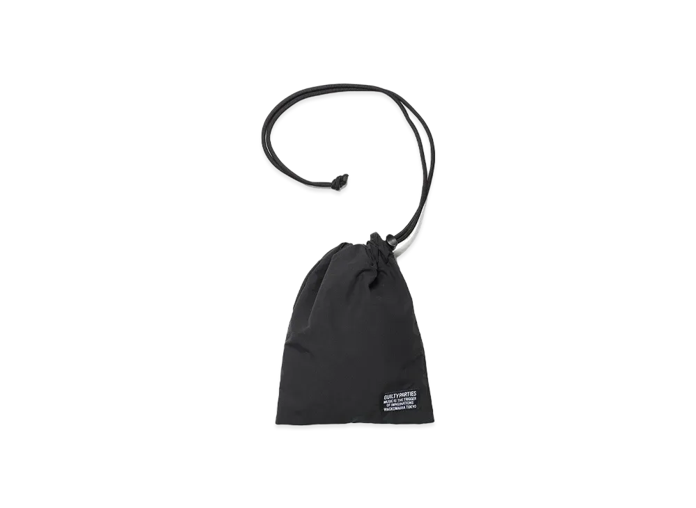 WACKO MARIA Nylon Shoulder Pouch "Black"