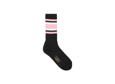 WACKO MARIA Striped Socks "Pink"