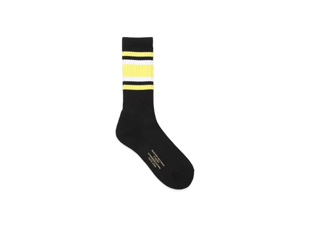 WACKO MARIA Striped Socks "Yellow"