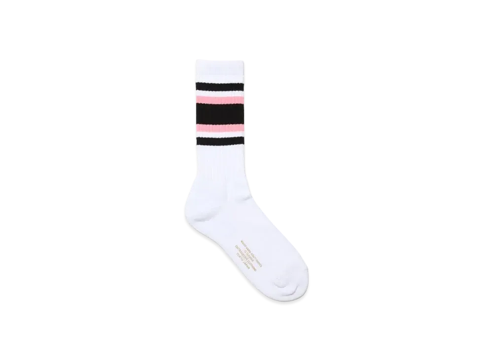 WACKO MARIA Striped Socks "Pink"