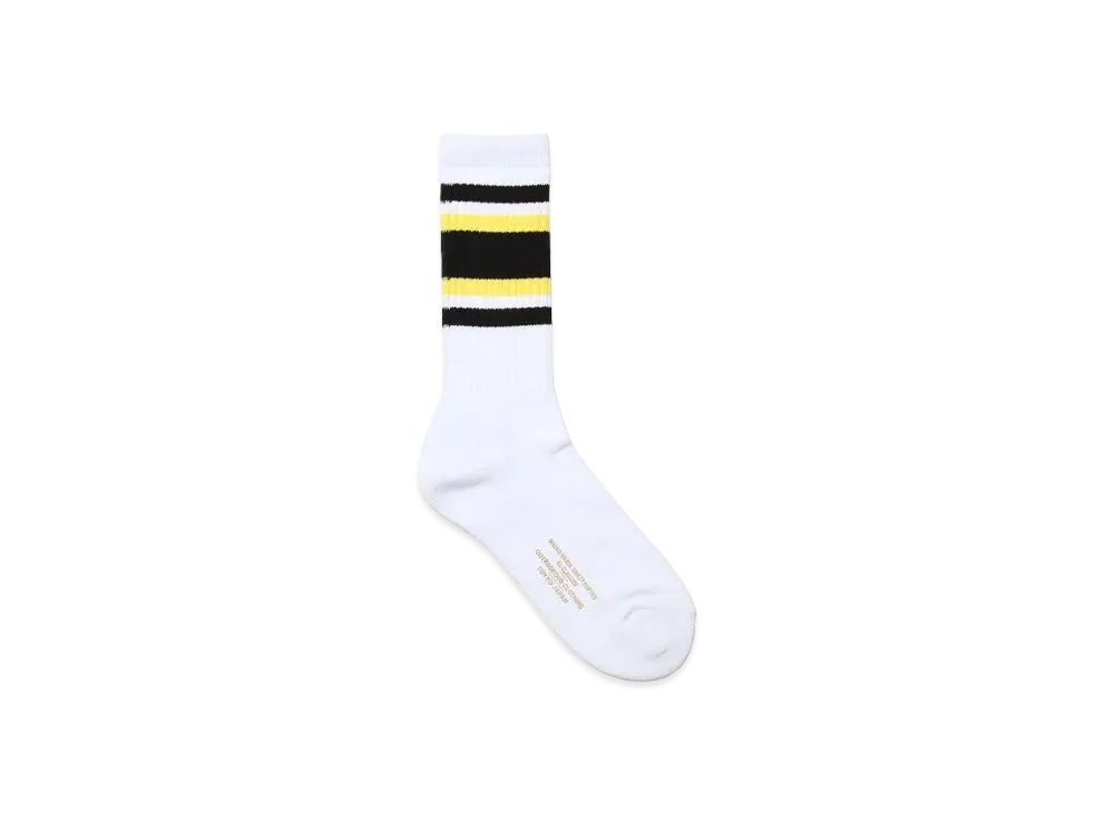 WACKO MARIA Striped Socks "Yellow"