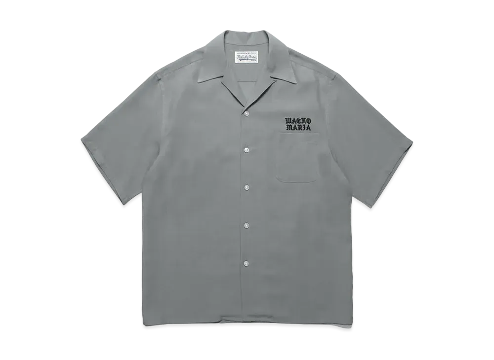 WACKO MARIA 50's Open Collar Shirt "Gray"
