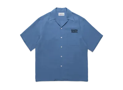 WACKO MARIA 50's Open Collar Shirt "Blue"