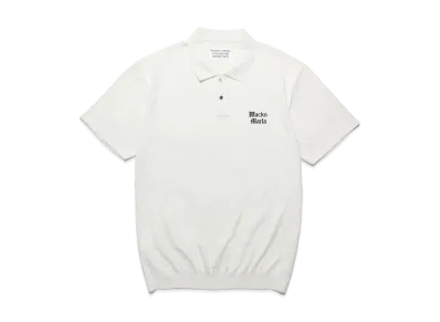 WACKO MARIA Knit Polo Shirt "White"