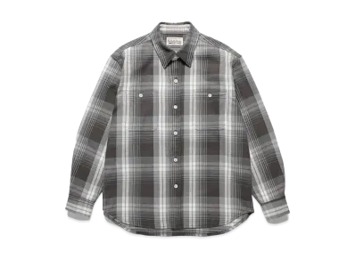 WACKO MARIA Check Flannel Shirt "Gray"