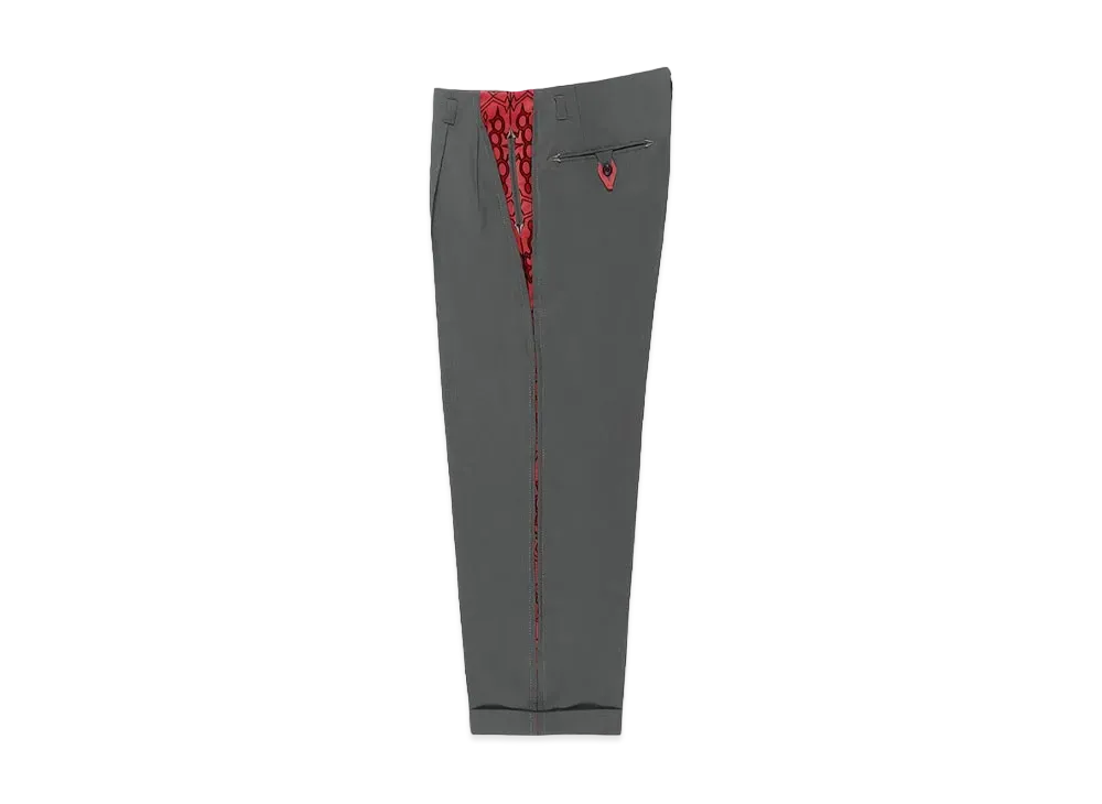 WACKO MARIA Wolfs Head / Dormeuil / Rockabilly Pants "Gray-Pink"