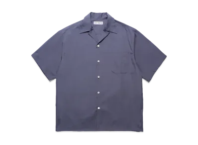 WACKO MARIA Tessitura Monti / Open Collar Shirt "Navy"