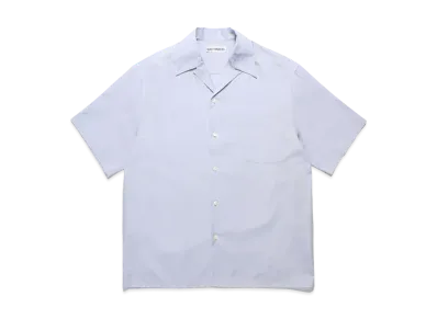 WACKO MARIA Tessitura Monti / Open Collar Shirt "Blue"