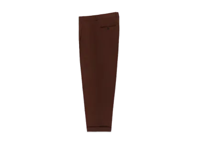 WACKO MARIA Dormeuil / Pleated Trousers (Type-2) "Brown"
