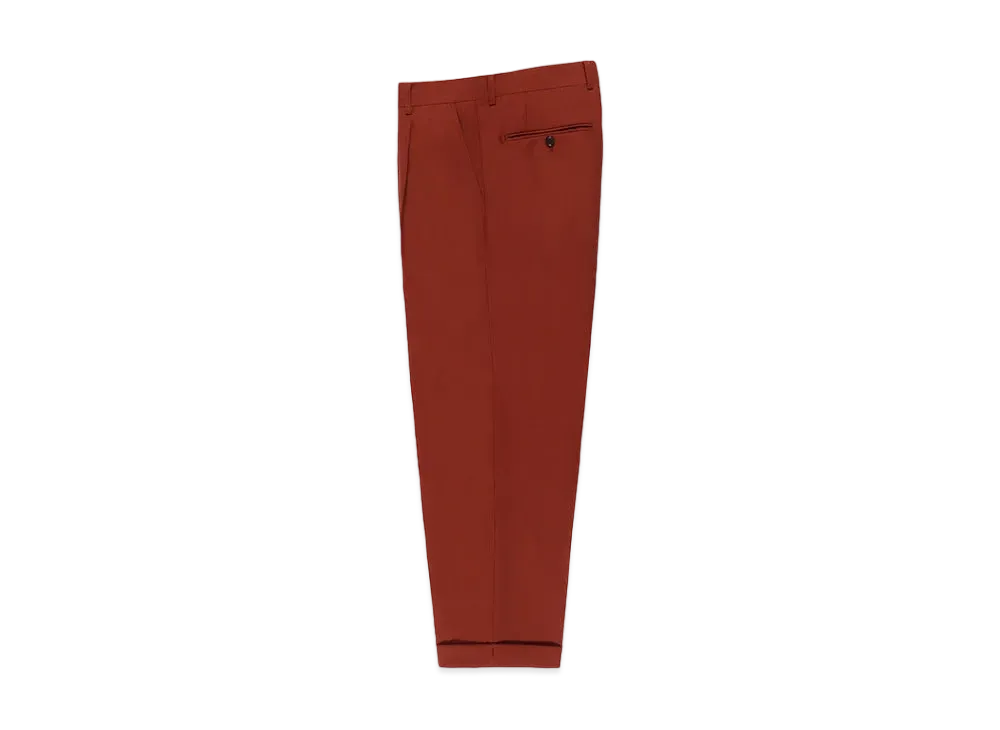 WACKO MARIA Dormeuil / Pleated Trousers (Type-2) "Dark Orange"