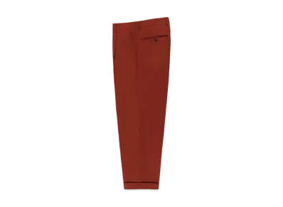 WACKO MARIA Dormeuil / Pleated Trousers (Type-2) "Dark Orange"