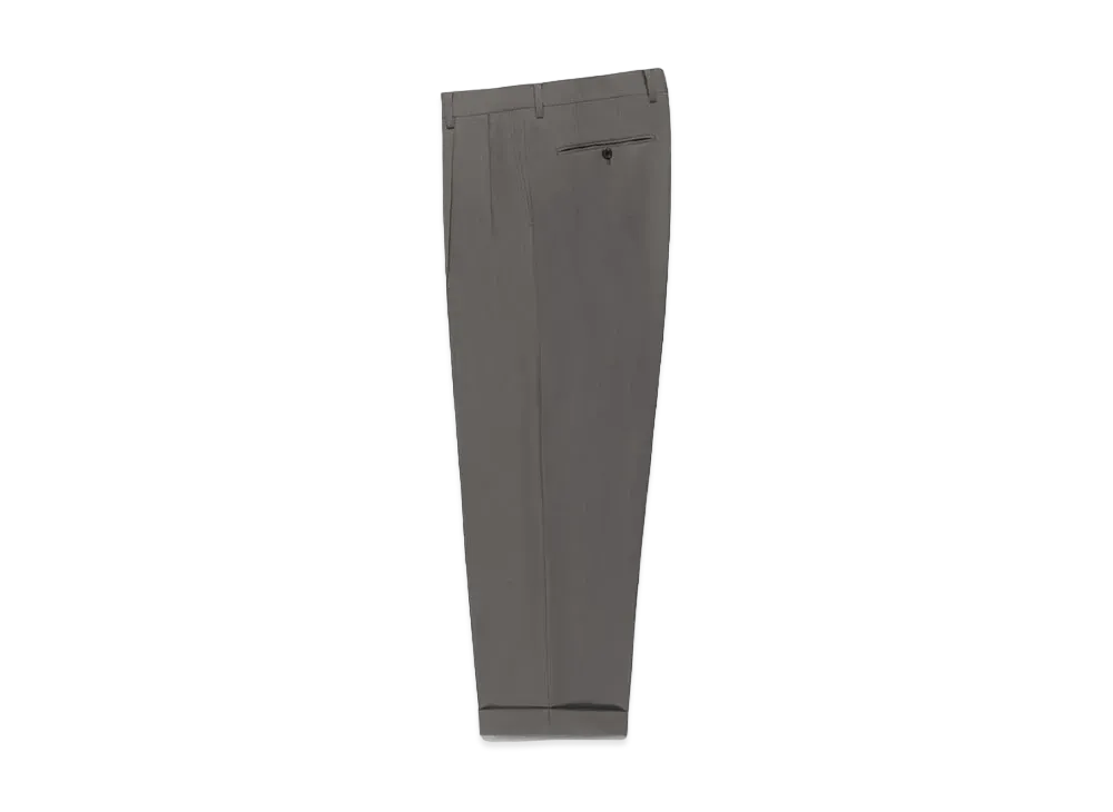 WACKO MARIA Dormeuil / Double Pleated Trousers "Gray"