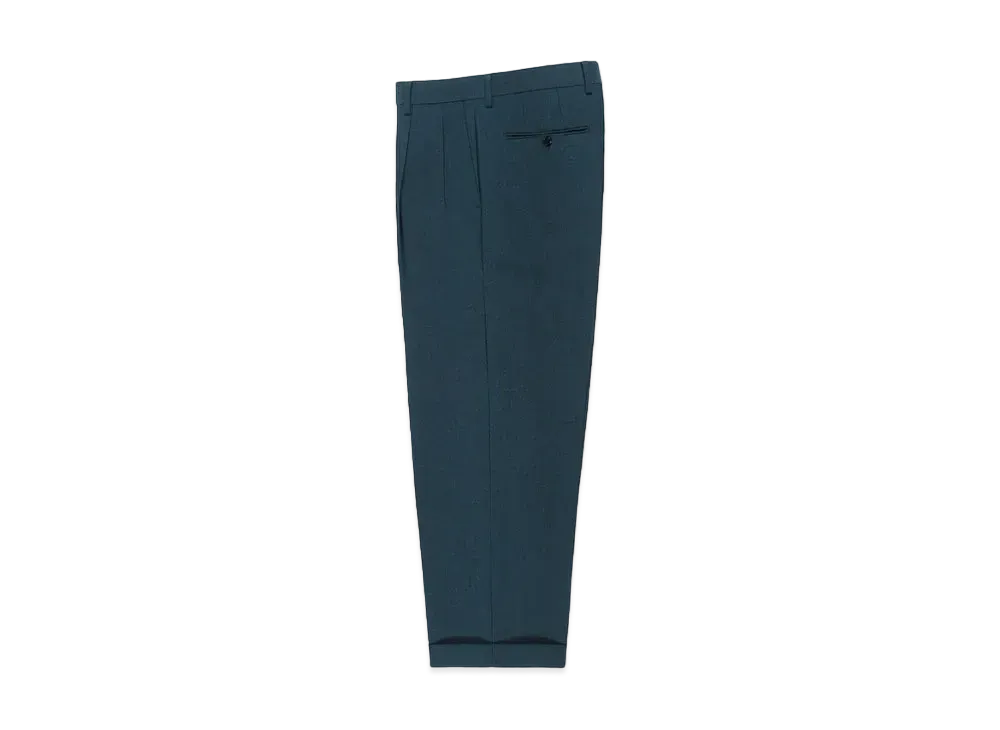 WACKO MARIA Dormeuil / Double Pleated Trousers "Blue"