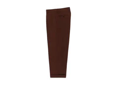 WACKO MARIA Dormeuil / Double Pleated Trousers "Brown"
