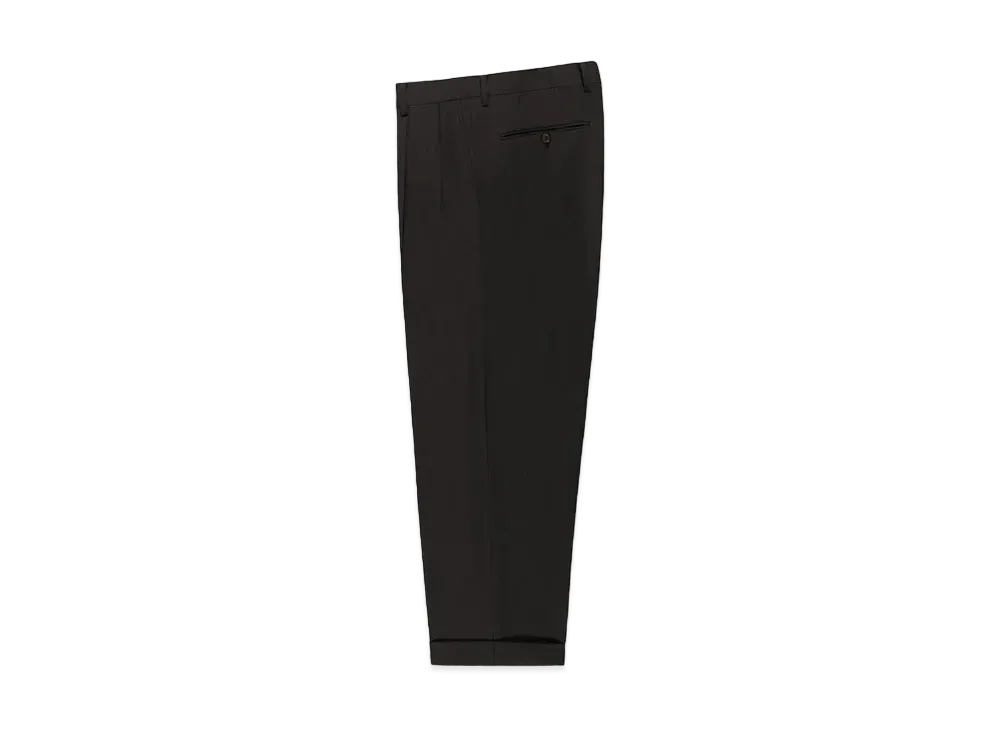 WACKO MARIA Dormeuil / Double Pleated Trousers "Black"