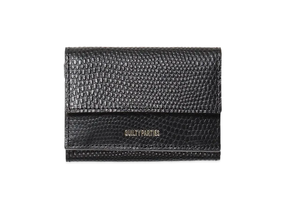 WACKO MARIA Speak Easy / Emboss Leather Mini Wallet "Lizard"