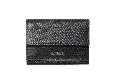 WACKO MARIA Speak Easy / Emboss Leather Mini Wallet "Lizard"