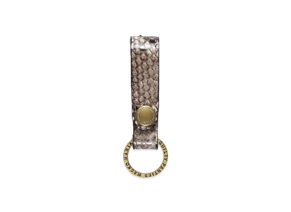 WACKO MARIA Python Leather Key Holder "White"