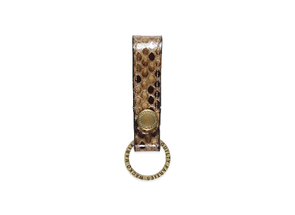 WACKO MARIA Python Leather Key Holder "Beige"