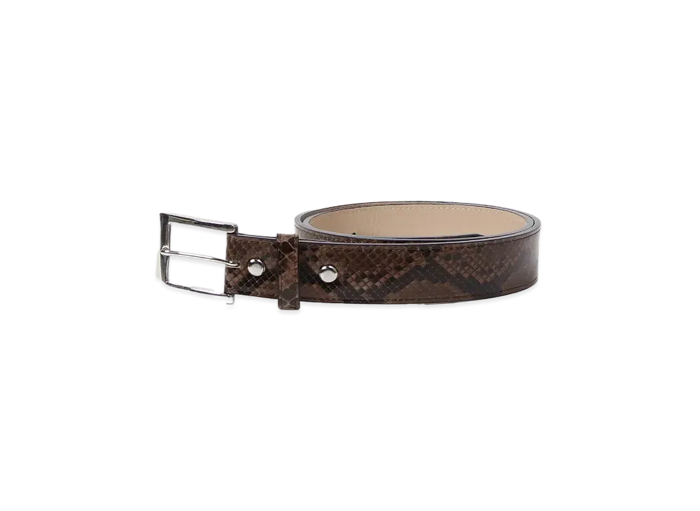 小物 WACKO MARIA/PYTHON LEATHER BELT WACKO MARIA (ワコマリア) PYTHON LEATHER BELT (パイソンレザー
