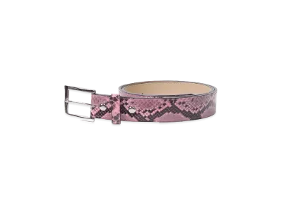 WACKO MARIA Python Leather Belt "Pink"
