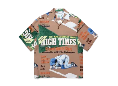 WACKO MARIA High Times / Hawaiian Shirt "Brown"