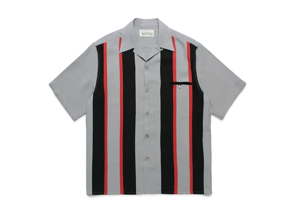 WACKO MARIA Switching 50's Open Collar Shirt "Gray"