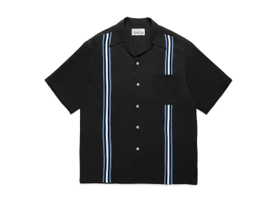 WACKO MARIA Switching 50's Open Collar Shirt "Black"