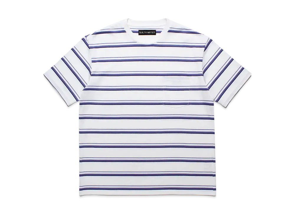 WACKO MARIA Striped T-Shirt "Off White"