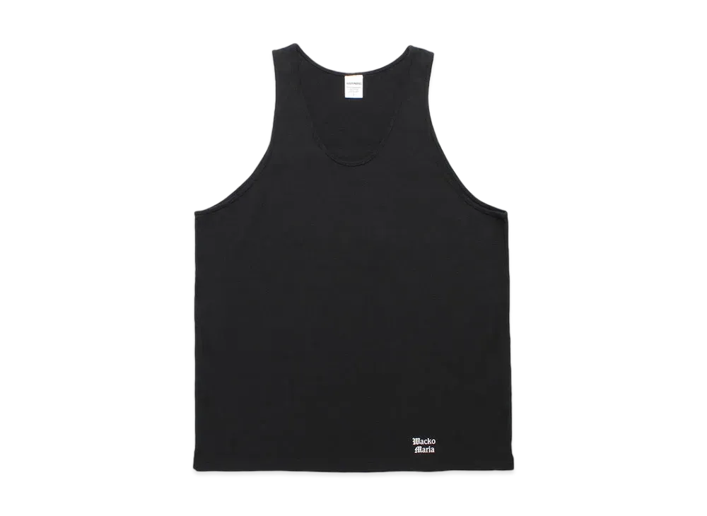 WACKO MARIA Washed Heavy Weight Tank Top "Black"