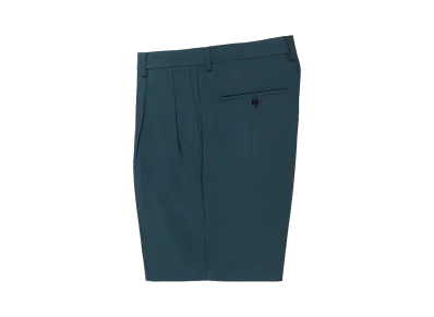 WACKO MARIA Dormeuil / Double Pleated Short Trousers "Blue"