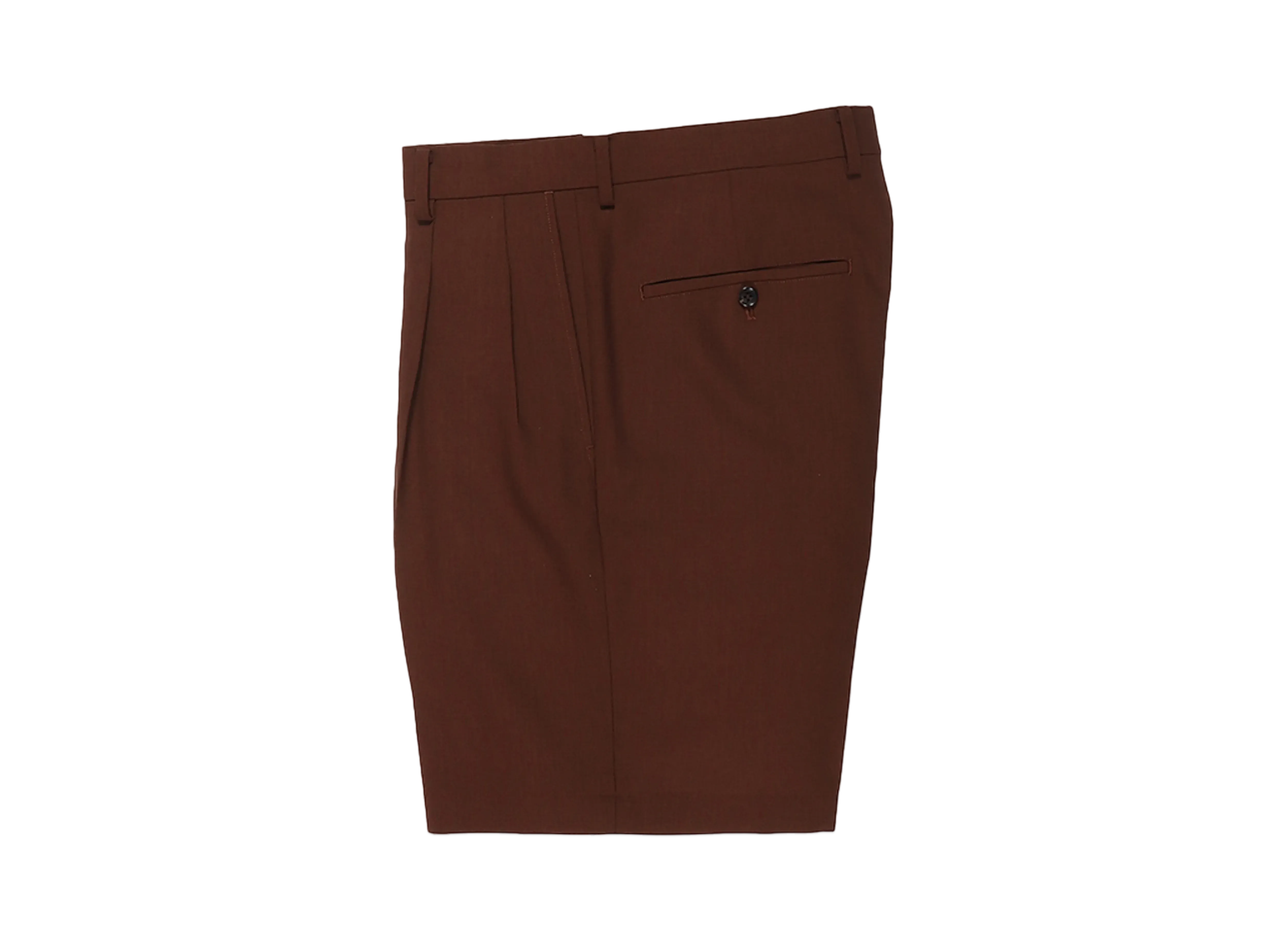 WACKO MARIA Dormeuil / Double Pleated Short Trousers "Brown"