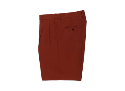 WACKO MARIA Dormeuil / Double Pleated Short Trousers "Dark Orange"