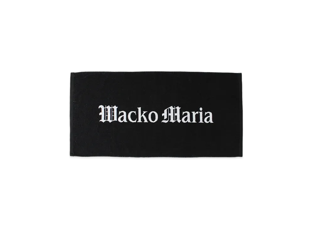 WACKO MARIA Logo Jacquard Towel [Large] "Black"